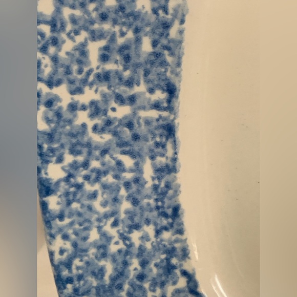 VINTAGE DESIGNCRAFT SPONGEWARE ROOSTER PLATTER #403 MADE IN USA - Picture 4 of 6